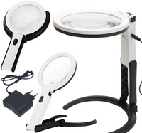 LAMPA KOSMETYCZNA LED Z LUPA SZKŁO POWIĘKSZAJĄCE