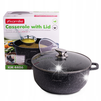 GARNEK 4406 CZARNY MARMURKOWY 6.5 L KAMILLE