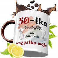 Kubek Bordowy 50 Urodziny Na Urodziny Prezent Z Nadrukiem Ze Zdjęciem