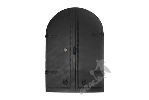 DRZWI A8 - 115X78 CM + TERMOMETR 0-500°C ŻELIWNE DO WĘDZARNI CHLEBOWE na Arena.pl