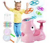 Wyrzutnia Latających Dysków KRĄŻKÓW Katapulta DYSKI DUŻY ZESTAW Mikołaj