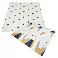 MATA EDUKACYJNA Mata Piankowa Składana Dla Dzieci DWUSTRONNA DUŻA 180x200cm