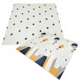 MATA EDUKACYJNA Mata Piankowa Składana Dla Dzieci DWUSTRONNA DUŻA 180x200cm