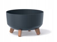 Doniczka na nóżkach GRACIA LOW DGRL300L | Antracyt