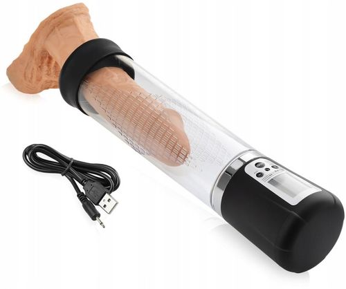 AUTOMATYCZNA POMPKA DO POWIEKSZANIA PENISA + SSANIE CZŁONKA - 4 FUNKCJE LCD na Arena.pl