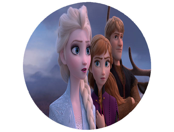 Opłatek na tort Kraina Lodu zdjęcie 1