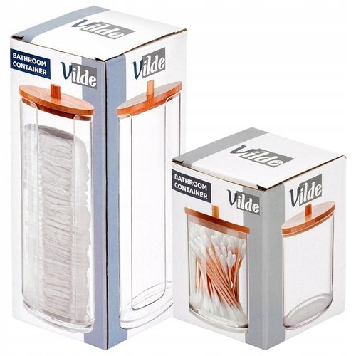 2x Pojemnik ŁAZIENKOWY organizer patyczki płatki kosmetyczne higieniczne na Arena.pl