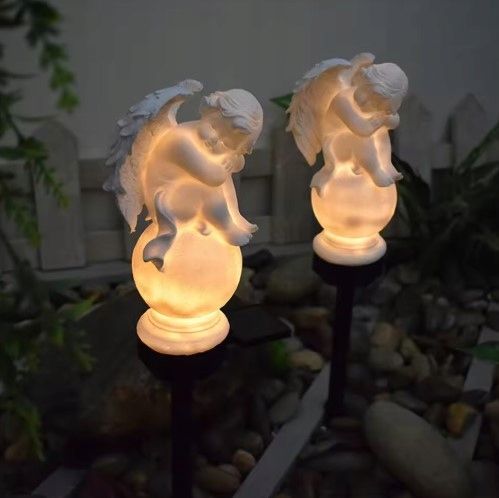 ANIOŁ SOLARNY LAMPKA LED NA WSZYSTKICH ŚWIĘTYCH NA CMENTARZ GRÓB na Arena.pl