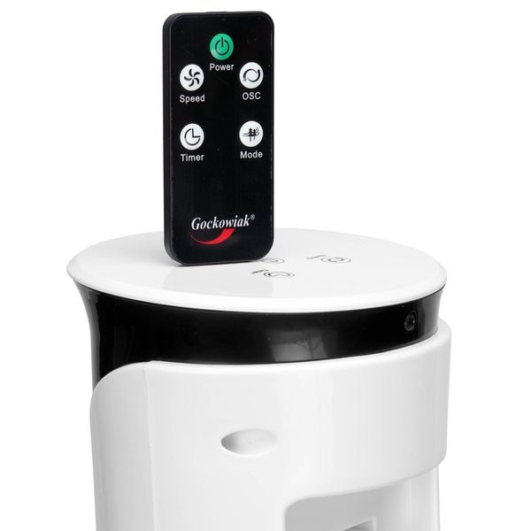 Wentylator kolumnowy wiatrak podłogowy cichy z pilotem timer termometr zdjęcie 8