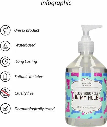 shots s-line slide your pole water-based lubrykant 500 ml na Arena.pl