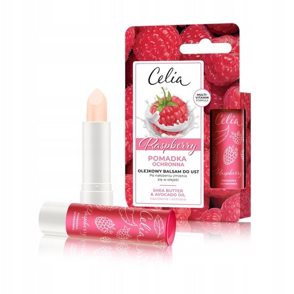 CELIA OLEJKOWY BALSAM DO UST RASPBERRY zdjęcie 1