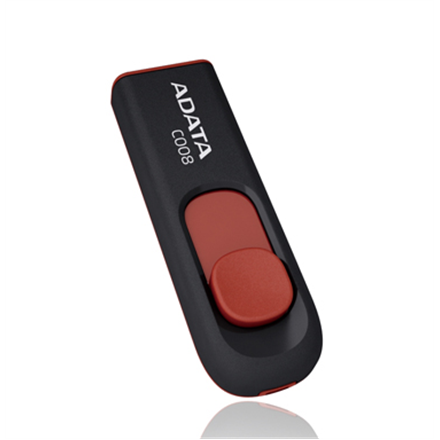 ADATA | C008 | 32 GB | USB 2.0 | Czarny/Czerwony zdjęcie 1