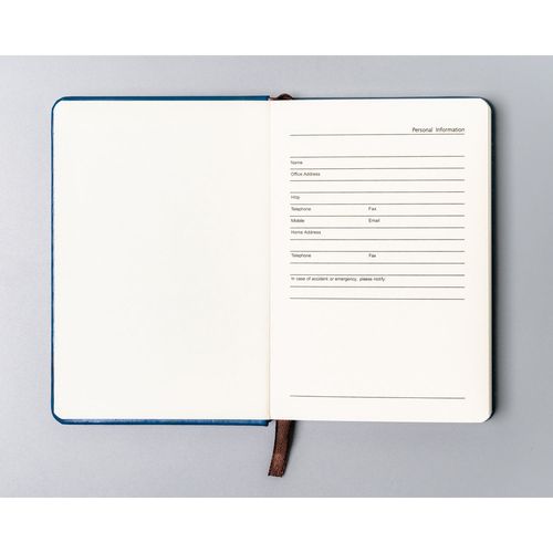 niebieski notes w formacie a6 zadrukowany w kropki - peterson na Arena.pl