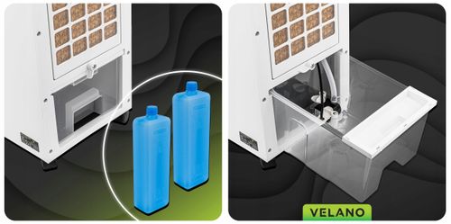 WENTYLATOR KOLUMNOWY WODNY PODŁOGOWY OSCYLACJA PILOT KLIMATOR PRZENOŚNY 80W na Arena.pl