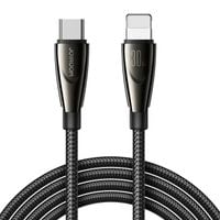 kabel przewód do iphone pioneer series usb-c - lightning 30w 1.2m czarny