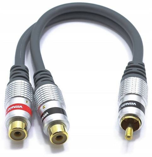 ADAPTER TRÓJNIK ROZDZIELACZ RCA WTYK - 2 GNIAZDA VITALCO RP10 na Arena.pl