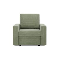 Fotel wypoczynkowy, prosty, BLOM, sztruks, 83x92x92, oliwkowy | TYLETEGOTU