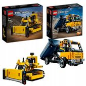 LEGO Technic Wywrotka 42147 I 42163 Buldożer Spychacz do Zabawy w Budowe