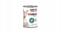 John Dog for Cats 99 menu karma mokra dla kota gęś 6x400 g