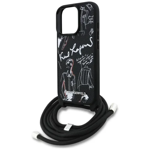 etui karl lagerfeld crossbody grained pattern & logo do iphone 16 pro na Arena.pl