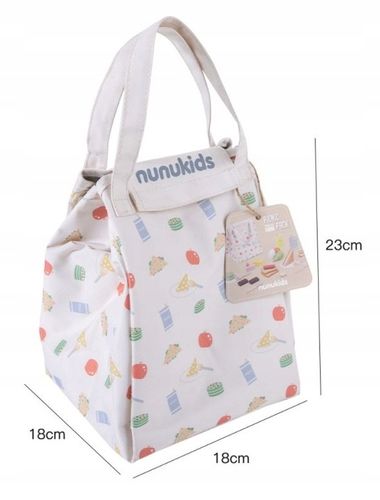 Drewniany Zestaw Piknikowy Dla Dzieci Nunukids Piknik Torba Mata Akcesoria na Arena.pl