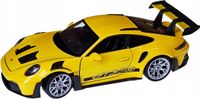 Model metalowy Porsche 911 GT3 RS (992) 1:24 WELLY żółty