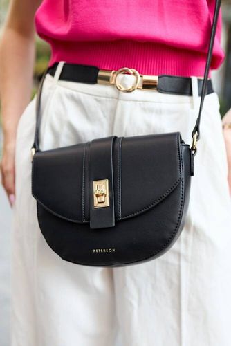 listonoszka w kształcie podkówki ze skóry ekologicznej - peterson na Arena.pl