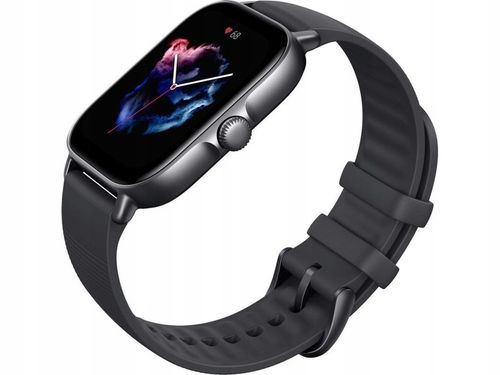 Zegarek Amazfit GTS 3 Graphite Black czarny GPS Bluetooth smartwatch na Arena.pl