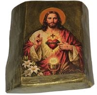 Ikona Serce Jezusa Jezus z Hostią mała
