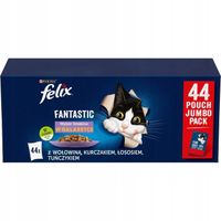 Felix Fantastic Mokra Karma Dla Kota Wybór Smaków W Galaretce 44x85g