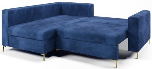 Kanapa Narożnik z Funkcją Spania i Pojemnik LOFT Mini Prince Beżowy Lewy na Arena.pl