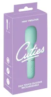 cuties mini wand 5. gen zielona - kompaktowa ładowalna masażerka silikonowa