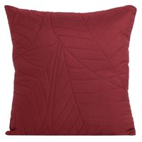 POSZEWKA DEKORACYJNA W LIŚCIE 40 X 40 CM CEGLANA