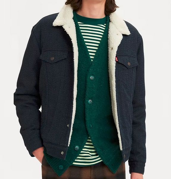Levi's Levis kurtka Type 3 Herringbone Sherpa Trucker Jacket roz. L zdjęcie 1