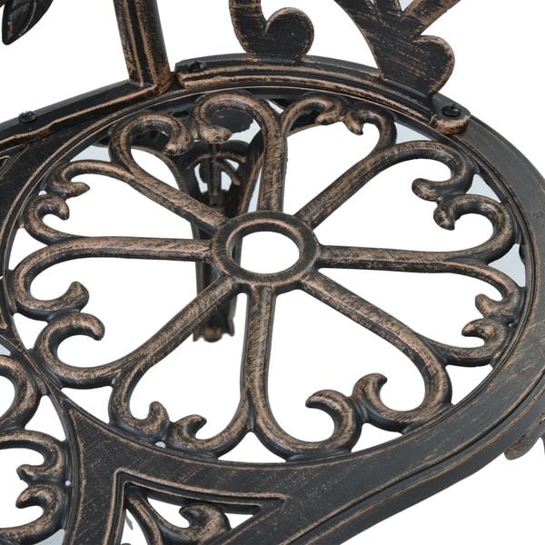 Ławka bistro, 100 cm, brąz, stop aluminium zdjęcie 6