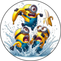 Opłatek na tort Urodziny Minion Minionki Postacie Gru