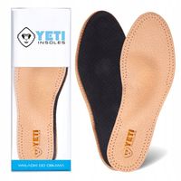 Wkładki do butów ze skóry owczej płaskostopie 37