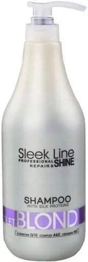 STAPIZ Szampon SLEEK LINE-BLOND VIOLET + maska zdjęcie 2