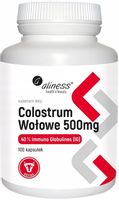 ALINESS COLOSTRUM KOLOSTRUM WOŁOWE 500 MG JELITA Siara bydlęca Odporność