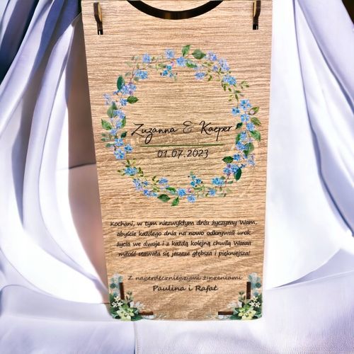 Pudełko na Wino z Nadrukiem Prezent Ślub Wesele na Arena.pl