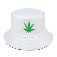 Biały Kapelusz Dwustronny Bucket Hat Wędkarski Modny Kap-M1