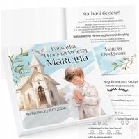 KSIĘGA GOŚCI NA KOMUNIĘDLA CHŁOPCA - PIĘKNA PAMIĄTKA NA ZDJĘCIA [w12]