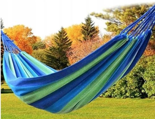 DUŻY MOCNY XXL HAMAK 1-OSOBOWY 200x80 200kg na Arena.pl