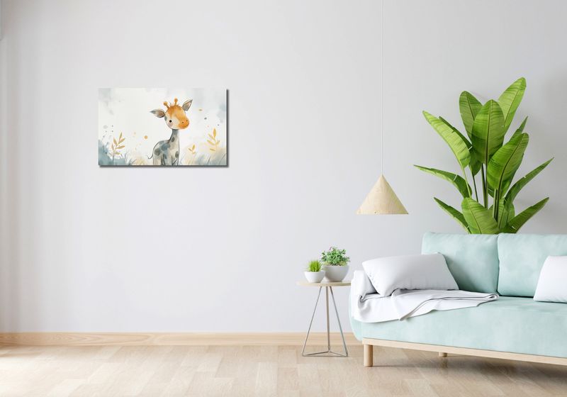 Obraz 70x40cm Mała Żyrafka zdjęcie 2