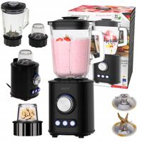 2 x BLENDER KIELICHOWY DO KOKTAJLI SMOOTHIE 1800W MOCNY KRUSZY LÓD REGULACJ