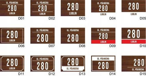 Tabliczka Numer domu Tablica ADRESOWA ALUMINIOWA | NUMER NA DOM |32x21| na Arena.pl