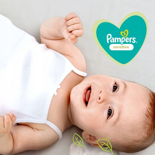 Chusteczki nawilżane Pampers Sensitive 15 x 80 szt. na Arena.pl