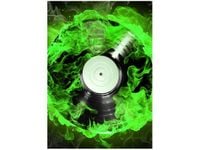 70X50CM OBRAZ VINYL ZIELONYCH PŁOMIENIACH ŚCIAN