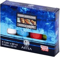 ARTEA Zestaw farb akrylowych 60 ml - Intensywne kolory dla kreatywnych dusz