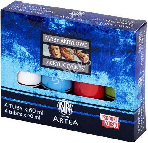 ARTEA Zestaw farb akrylowych 60 ml - Intensywne kolory dla kreatywnych dusz na Arena.pl